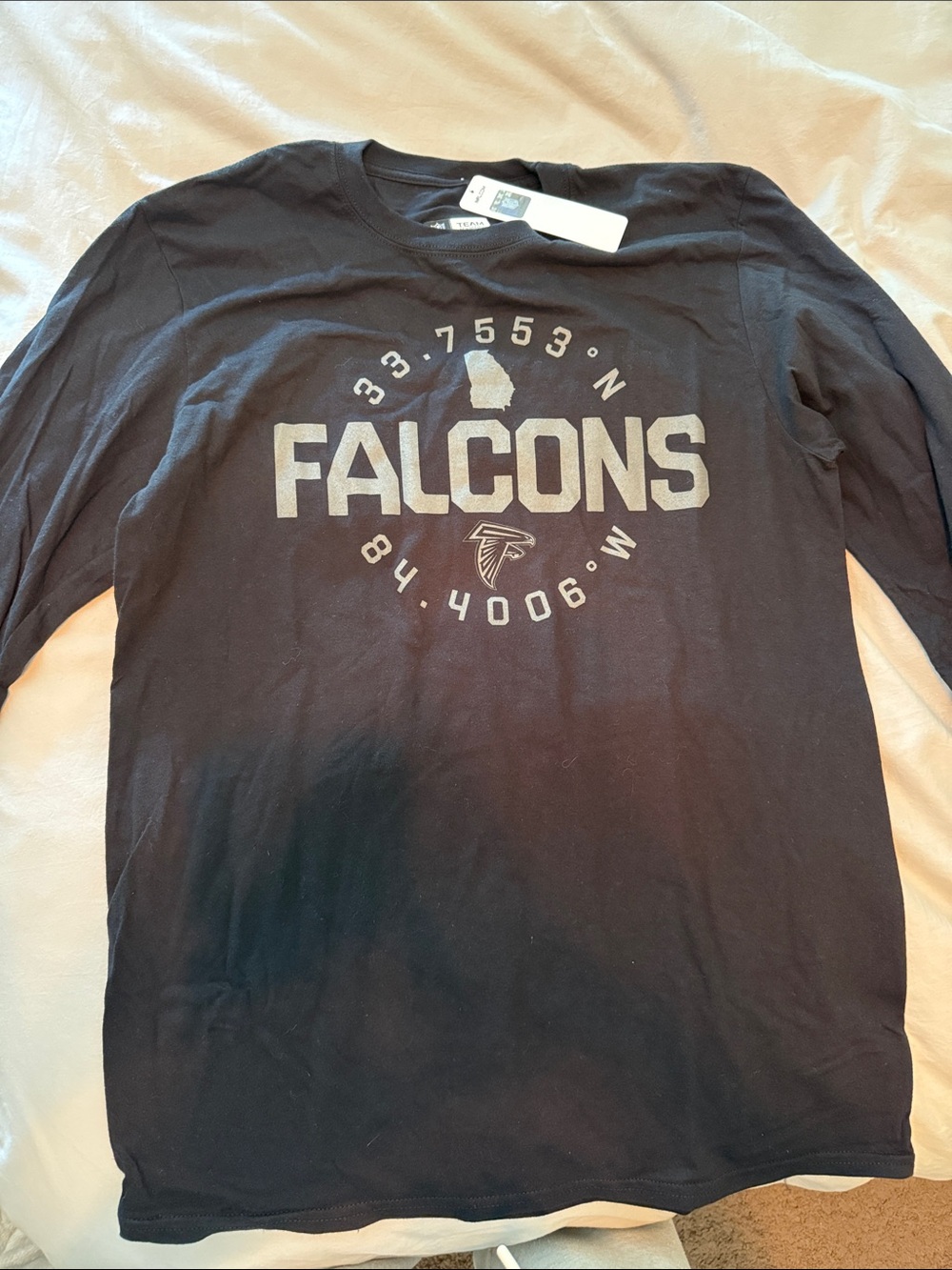 NFL Black Falcons Graphic Long Sleeve Tee